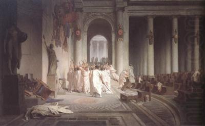 Alma-Tadema, Sir Lawrence Jean-Leon Gerome,The Death of Caesar (mk23) china oil painting image